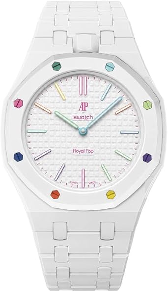 Amazon.co.jp: [Comtax] セラミック時計 ベルト for Swatch Royal Pop